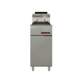 CORIAT TURBO-20-3Q DE PISO MASTER Freidora de piso, a gas, 2 canastillas, 20 litros, 3 quemadores y zona fría al fondo