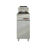 Freidora de Piso a Gas 30 L, 5 Quemadores, 2 Canastillas, Zona Fría Al Fondo Coriat TURBO-30-5Q HD