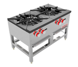 Estufón A Gas 2 Secciones Con 3 Potentes Quemadores, 4 Parrillas Coriat EC-2T MASTER