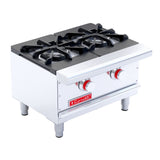 CORIAT PCH-2 DE MESA HD Parrilla a Gas Resistente con 2 Quemador Octagonal Sólido de Hierro Fundido.