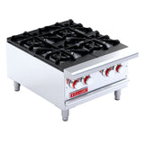 CORIAT PCV-4 DE MESA MASTER PREMIUM Parrilla a Gas de 4 Quemadores octagonales sólidos en hierro fundido. 25010211