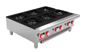 CORIAT PCV-6 DE MESA MASTER PREMIUM Parrilla a Gas de 6 Quemadores octagonales sólidos en hierro fundido. 25010311