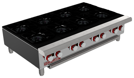 CORIAT PCV-8 DE MESA MASTER PREMIUM Parrilla a Gas de 8 Quemadores octagonales sólidos en hierro fundido. 25010411