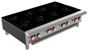 Parrilla a Gas 8 Quemadores Octagonales, 4 Parrillas Superiores Coriat PCV-8 MASTER DE MESA