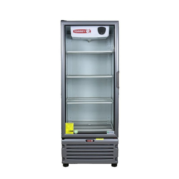 Refrigerador Vertical Inverter 1 Puerta Cristal Blanco 17 Pies Torrey RVI-17