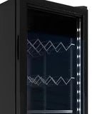 Refrigerador Vertical Gris 1 Puerta Cristal Luz Led 1.5 Pies (1026216) Imbera VRS04 C