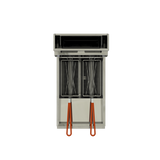CORIAT TURBO-20-3Q DE PISO MASTER Freidora de piso, a gas, 2 canastillas, 20 litros, 3 quemadores y zona fría al fondo