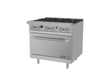 Estufa con Horno Convector - Emerald Line a Gas LP 6 Quemadores Asber AER 6 36 C EM LPG