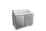 Mesa Refrigerada Para Preparación Ensaladas Premium 2 Puertas s 13.1 Pies Asber APTS-36-10 P HC