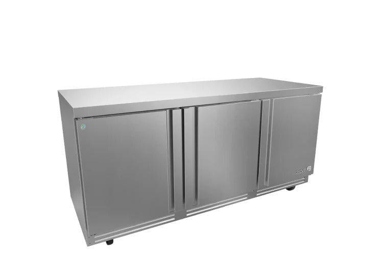 ASBER AUTR-72 P HC Mesa Bajo Mostrador Refrigerada – Premium con 3 puertas, 25.4 pies