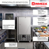 Abatidor Temperatura 10 Guías Refrigeración 50 kg/ciclo Congelación 30 Kg/ciclo Asber BBC-10