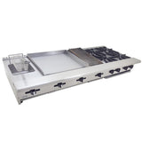 ASBER AM-72 Estufa Multiple 4 Fuegos Abiertos + Asador 12" + Plancha 24" + Gratinador + Freidora Envio Cobrar Estufas / Mixtos / Con y sin Horno ASBER 