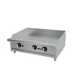 Asber AETG-36-H NG Plancha Lisa a Gas NATURAL Termostatica 3 Quemadores Tipo U