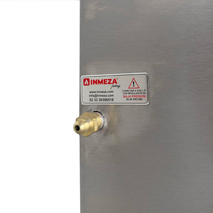 INMEZA BMG3 baño maria a gas lp para 3 enteros con gabinete