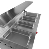 Baño María Sin Gabinete a Gas Natural 4 Enteros INMEZA FACTORY BMS4 GN