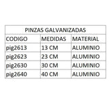 BAK PIG2630 Pinzas galvanizadas 30 cms Envío por Cobrar Utensilios Bak 