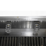 Campana 2 m Acero Inox Piramidal Pared 4 Filtros + 2 Capelos INMEZA FACTORY C-200i-4F-2C