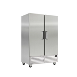 Congelador Vertical 2 Puertas Acero Inox Luz Led 49 Pies (1028544) Imbera RIB49F-2