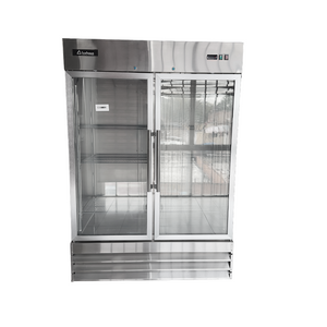 ICEHAUS CV-2PC-SS-01-LB Congelador Blanco 2 Puertas de Cristal