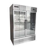 ICEHAUS CV-2PC-SS-01-LB Congelador Blanco 2 Puertas de Cristal