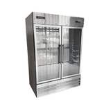 ICEHAUS CV-2PC-SS-01-LB Congelador Blanco 2 Puertas de Cristal