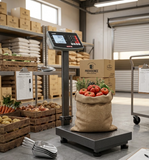 Báscula de Recibo, con Plato Anti-derrapante, Doble Pantalla, Batería Recargable 200 kg Torrey DFABRPP2004