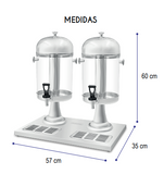 Dispensador 2 Cilindros de Bebidas 16 L Caledonia DISJU-16