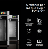 Conservador de Comida Eléctrico a Temperatura 10 Bandejas GN 1/1 (entrada vertical) EVEREO Unox XEEC-1013-EPRS