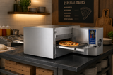 Horno De Pizzas Eléctrico de Banda con Entrada ce 54cm (Tipo Impingement) Aire Caliente 9.5kw 220V Migsa HIPE-18