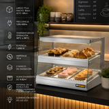 Exhibidor Caliente para Paso de Alimentos Rhino EXCAL-87