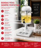 Dispensador Cilíndrico de Bebidas 8 L Caledonia DISJU-8