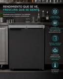 Refrigerador Contrabarra Vinil Negro 1 Puerta 9.6 Pies Asber ABBC-23 HC