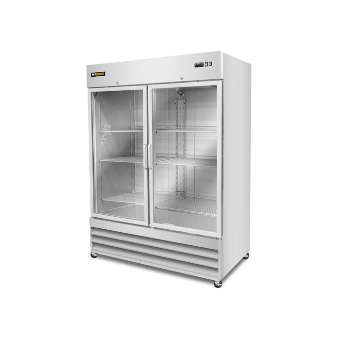 Congelador Vertical Acero Inox Puerta de Cristal 41 Pies Rhino CONVECRI-47