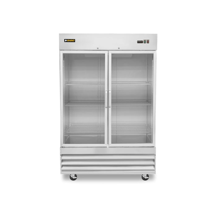 Congelador Vertical Acero Inox Puerta de Cristal 41 Pies Rhino CONVECRI-47