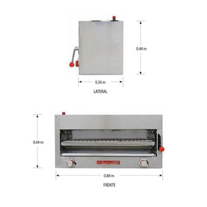 CORIAT SC-31.5-G MASTER Salamandra a Gas 2 Quemadores Infrarrojos Gatillo 5 Posiciones Envio por Cobrar Salamandras Coriat 