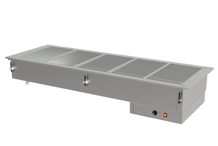 Cuba Caliente Baño Maria Electrico 5 Insertos GN-1/1 220V Asber DBM-511-S-W
