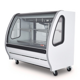 Vitrina Exhibidora Vidrio Curvo Blanca 150cm Torrey TEM150 LS