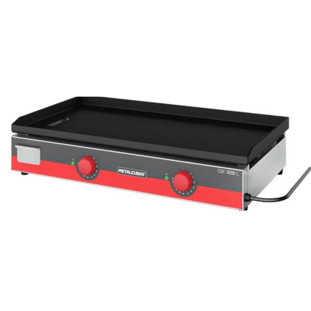 Metalcubas CBE1000L Plancha Electrica Light Con Prensa Acero Inoxidable Cajon Movil 100x52