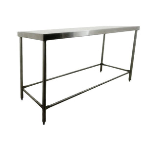 INMEZA MI138I Mesa Isla 138 x 70 s/borde s/entrepano pata inox.