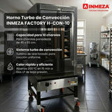 Horno Turbo Convección 10 Charolas Reacondicionado INMEZA FACTORY SMX-H-CON-10
