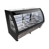 Imbera Bhs-200C Vitrina Horizontal Exhibidora Cristal Curvo 2 Puertas. 183 cm. 510 Lt/18.01 pies - 115 V NEGRO