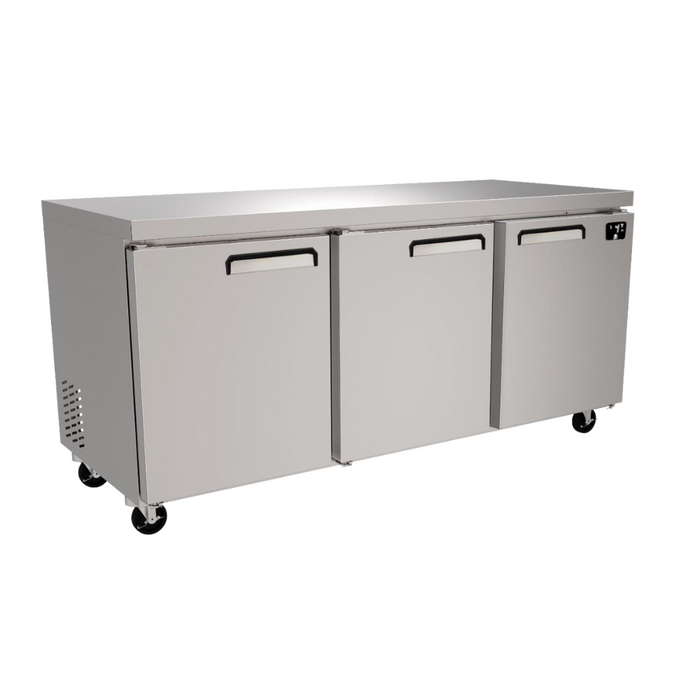 Mesa de Preparación Acero Inox 3 Puertas 15.68 Pies (1028450) Imbera UCT72-3P