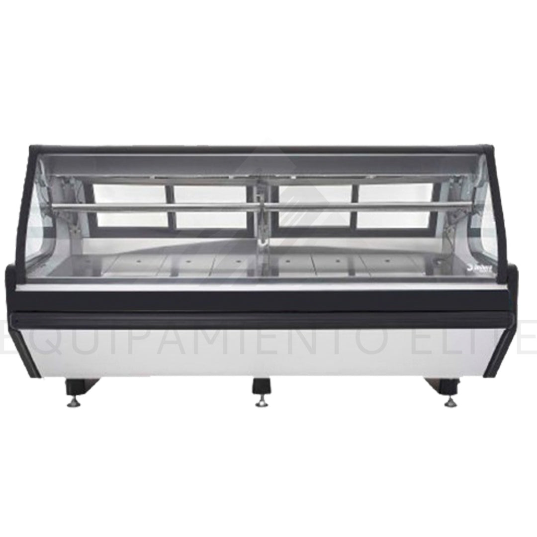 Vitrina Carnicera Blanca con Mosaico Negro Luz Led 636 L (1029121) Imbera VMCA-250