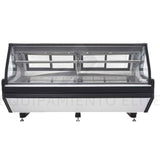 Vitrina Carnicera Blanca con Mosaico Negro Luz Led 636 L (1029121) Imbera VMCA-250