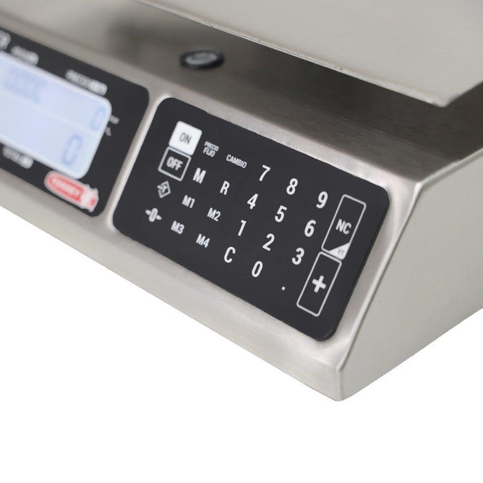Báscula Digital Memorias de Precios, Conexión USB, Acero Inox 20 kg Torrey LPCR20-N-USB