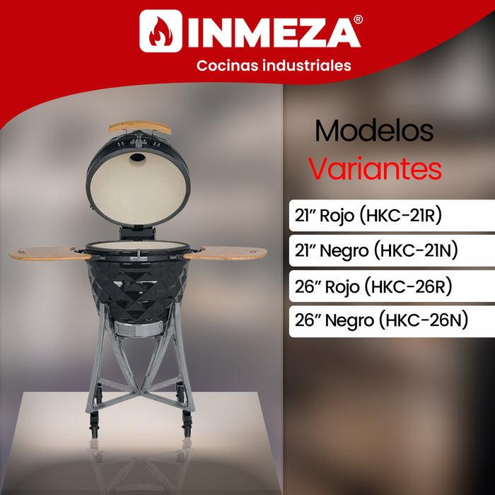 Horno Kamado Cerámica Multifuncional Acabado Diamante (Variantes/ Tamaño y color) Torrey HKC