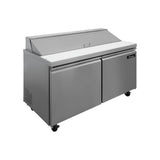 Mesa Para Ensaladas 2 Puertas 17 Pies Icehaus ME-2P-SS-02