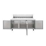 Mesa Para Ensaladas 3 Puertas 19 Pies Icehaus ME-3P-SS-01