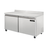 Mesa De Trabajo Refrigerador 2 Puertas 15 Pies Icehaus MTR-2P-SS-02