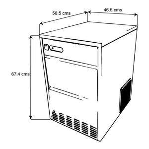 POLAR FH-25 / IM-26 Fábrica de hielo 25kg/24 hr 110V Fabrica Hielo POLAR 